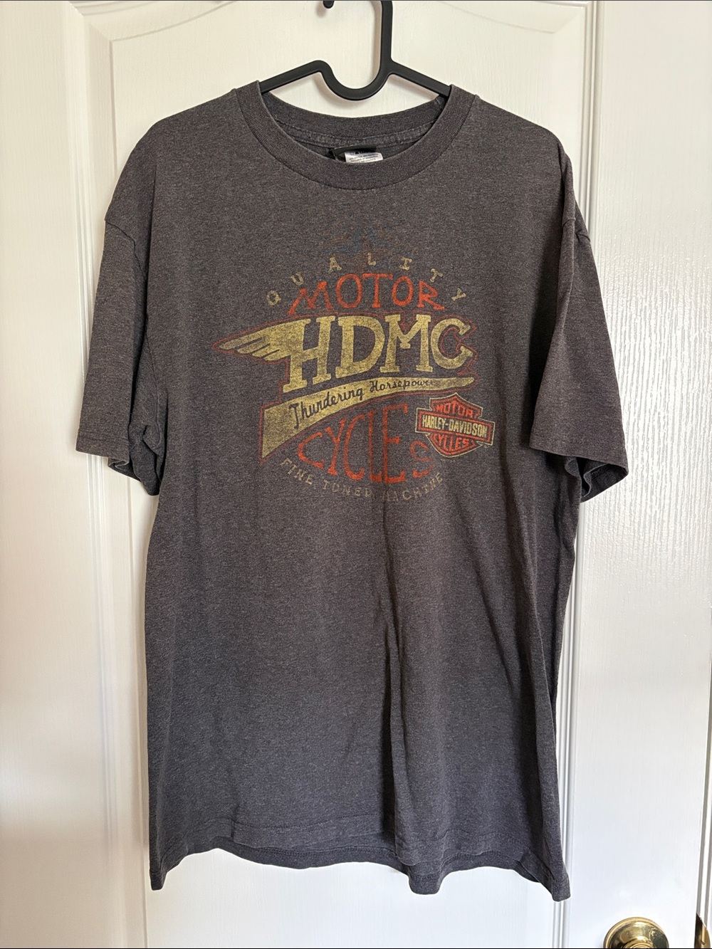Harley-Davidson Elvis Graceland Gray Graphic Short Sleeve Tee with Vintage Logo